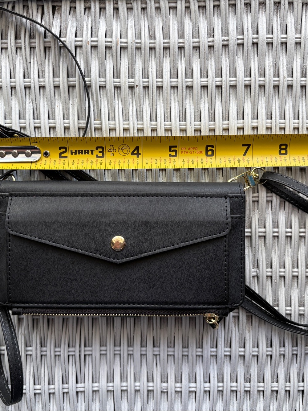 iPhone 13 Pro Max Black Crossbody Wallet Phone Case